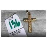 10k diamond cut cross