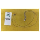 Sterling CZ journey pendant