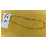 Sterling ankle bracelet