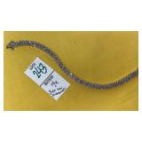 14k white gold 3ct tw diamond bracelet
