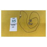 14k Jane Seymour diamond pendant