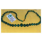 Malachite bead necklace