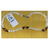 Coral Jade Mother-of -Pearl necklace