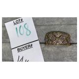 14k 1/2 ct diamond band ring