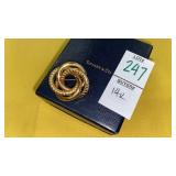 14k Tiffany knot pin
