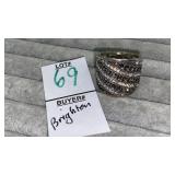 Brighton CZ wide band ring