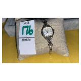 Ladies Gruen rolled gold plated & diamond watch