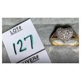 14k 1/4ct tw diamond heart ring