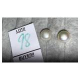14k pearl stud earrings