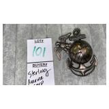Sterling US Marine Corp WW2 pin