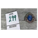 Sterling Carolyn Pollack lapis ring