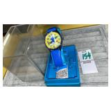 Bradley Smurf wristwatch in case