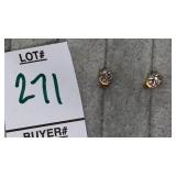 14k 1/2ct tw diamond stud earrings