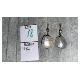 14k Fresh Water Pearl Pierced Earrings