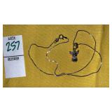 Sterling guardian angel pendant on chain