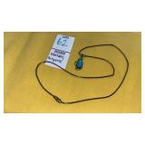 Sterling turquoise pendant necklace
