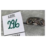 Sterling flower band ring
