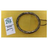 Sterling swirl bangle bracelet