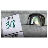 Sterling abalone shell ring