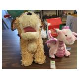 2 stuffed animals 1 is battery operated not