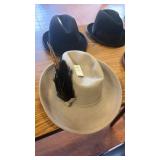 Gray Fedora W Bird Feather