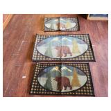 3 bear throw rugs