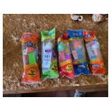 5 Pez Dispensers in package