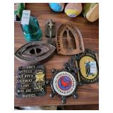 Trivet  & sadirons &  glass insulator