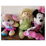 Cabbage patch kid vintage and 2 stuffed toys