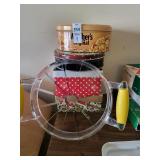 Metal tins & slicer