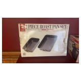 2 Pc Roasting Pan Set