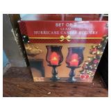 Set of 2 Hurricane candle holders new