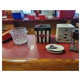 Napkin holders ice bucket glass & bottle openers