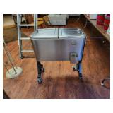 Stainless steel coller / ice box on  wheels
