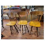 3 nice wooden bar stools