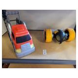 Toy truck and misc item