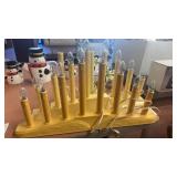 Lot of Christmas Window Candelabras