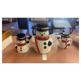 Snowman Tea Set