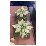Two Decorative Desk Flowers
