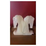 Set of Marble Horse Head Bookends