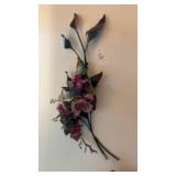 Set of Floral Metal Wall Swags