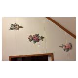 3 Pc Hummingbird Plastic Wall Decor