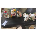 2 vintage Napcoware Christmas mouse figurines