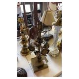 Tulip Brass Table Lamp
