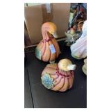 Lot of Duck Pumpkin Decor