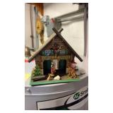 Vintage Wooden JOGGILI Weather House Station West