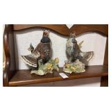 Vintage pair of Partridge Figurines by Norleans