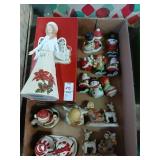 Lot of ceramic Christmas figures