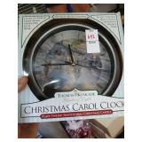 Thomas Kinkade Christmas carol clock