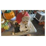 Vintage Ceramic Santa Claus Tabletop Decoration